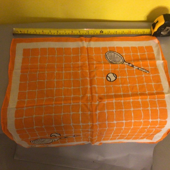 Vintage Bill Blass Silky Tennis Scarf Bandana - Picture 4 of 7